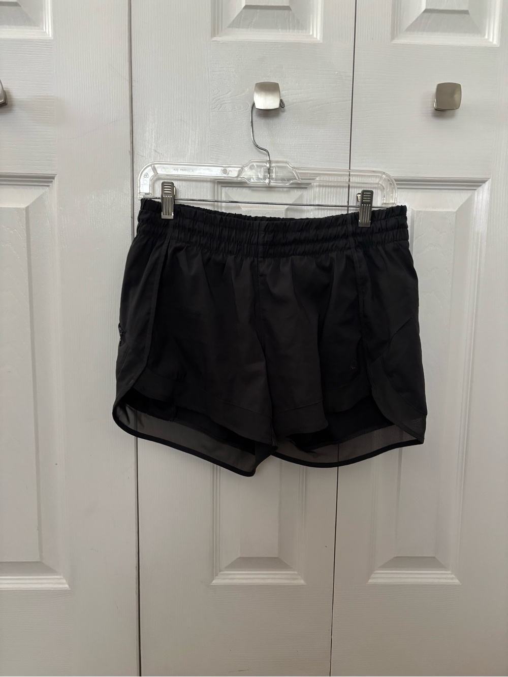 Athleta Black Layered Athletic Shorts